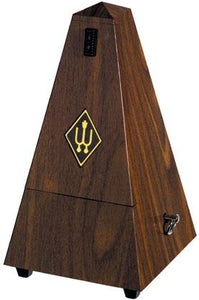 Wittner Pyramid Metronome - Walnut Finish Plastic - With Bell