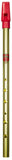 Flageolet Tin Whistle in Bb- Lacquered Brass