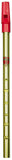 Flageolet Tin Whistle in D - Lacquered Brass