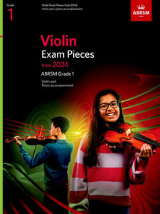 ABRSM Grade 1 Violin Exam Pieces from 2024 Score and Part