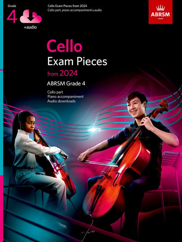 ABRSM Cello Exam Pieces Grade 4 from 2024 Score and Part with Audio