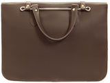 Montford Leather Music Case in Brown Back View