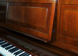 Sandner SP-350 Upright Piano in Satin Walnut finish - Music Stand View