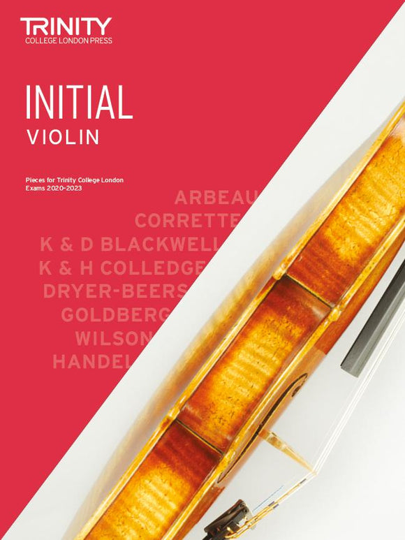 Trinity Violin Initial Exam Pieces Score and Part 2020 to 2023
