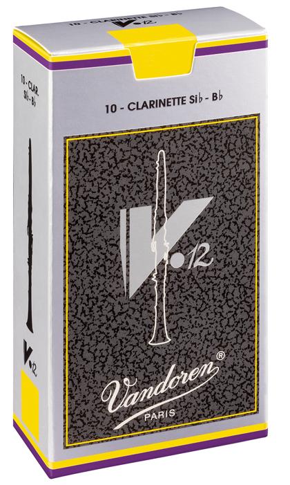 Vandoren V12 Bb Clarinet Reed - Strength 4 in a in a box of 10 reeds