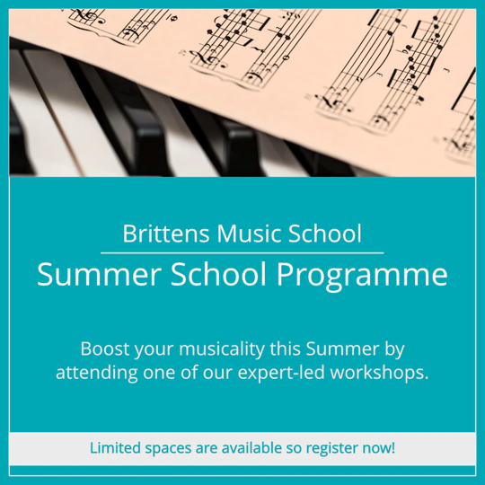 Brittens Music School - 'Summer Programme' 2024