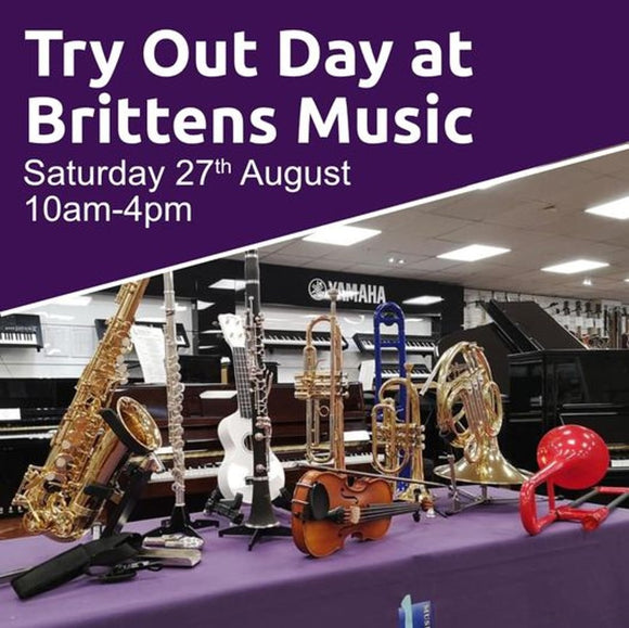 SAVE THE DATE - Try Out Day at Brittens Music!
