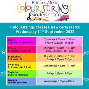 Colourstrings at Brittens Music School - New Term