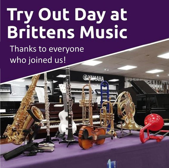 Brittens Music Instrument Try-Out Day at Our Tunbridge Wells Store
