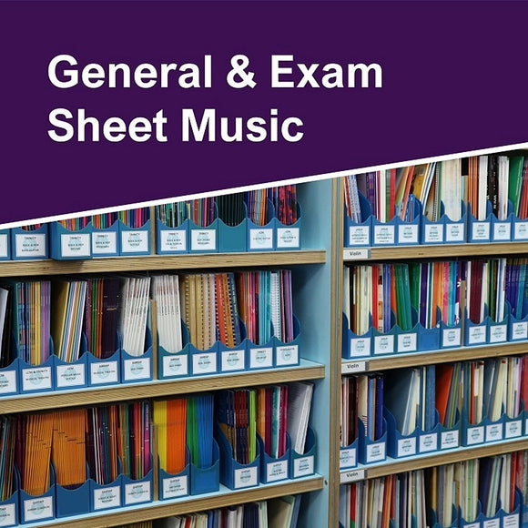 Sheet Music of all types of genre and Exam Music from ABRSM Trinity Rockschool and more