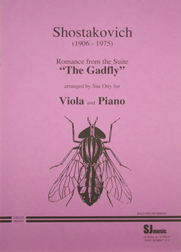 Shostakovich: Romance From The Gadfly Op 97 For Viola And Piano Arranged By Otty