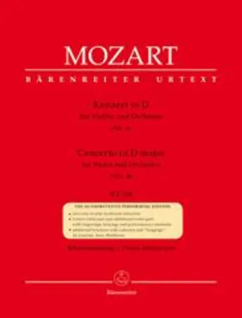 Mozart: Violin Concerto No 4 In D K218 Violin With Piano