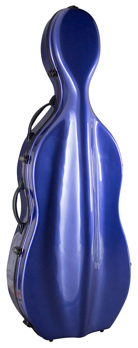 Hidersine 4/4 Cello Case Fibreglass Blue