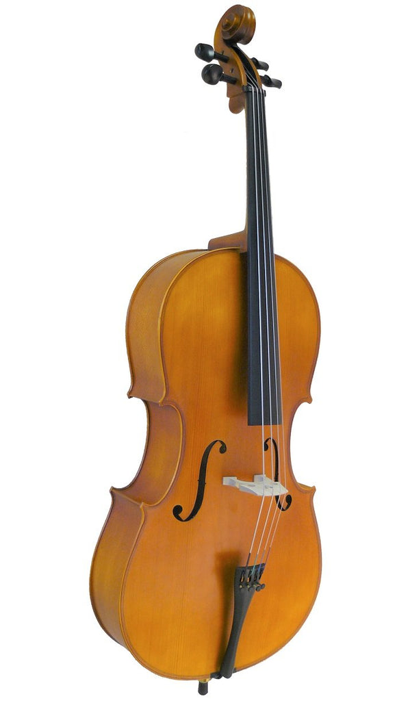 Sandner 200p Half Size Cello Outfit Front angle view