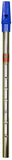 Flageolet Tin Whistle - Nickel Plated or Lacquered brass Finish
