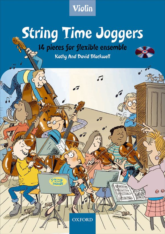 String Time Joggers Violin Book 14 Pieces For Flexible Ensemble With Cd