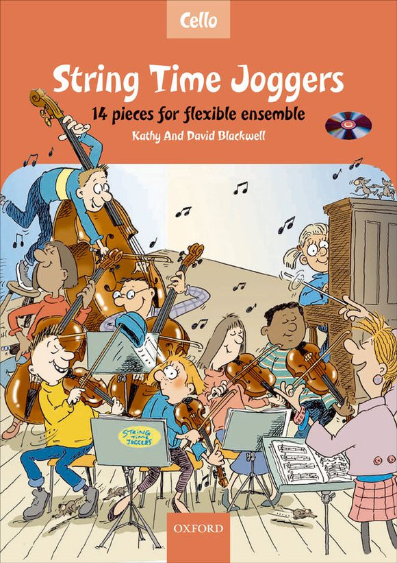 String Time Joggers Cello Book 14 Pieces For Flexible Ensemble With Cd