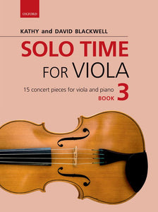 Solo Time For Viola Book 3 With Cd And Piano Accompaniment
