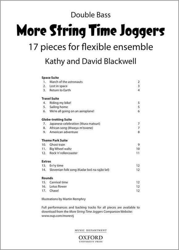 More String Time Joggers Double Bass Part 17 Pieces For Flexible Ensemble
