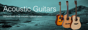 Acoustic and semi acoustic guitars for sale at Brittens Music in Tunbridge Wells, Kent and New Haw, Surrey. With popular brands such as Valencia, Admira, Brunswick, Faith and Furch, there are guitars for beginners through to advanced guitarists.