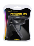 Boston Spring Loaded Capo For Classical Guitar Black