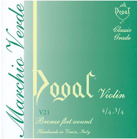 Dogal Green Violin String Set 1/2 - 1/4