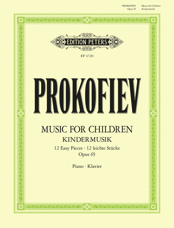 Prokofiev: Music for Children Op 65 for Piano