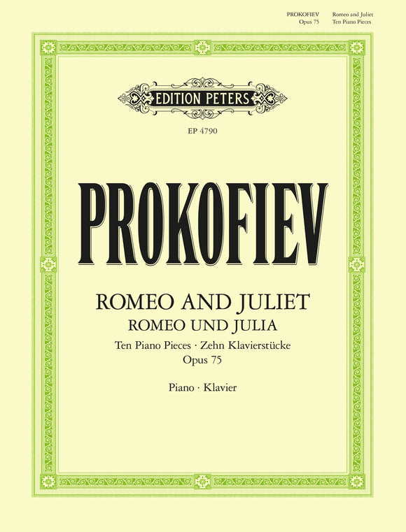 Prokofiev: Romeo and Juliet Op 75 for Piano