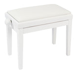 Kinsman Adjustable Piano Stool Polished White Finish