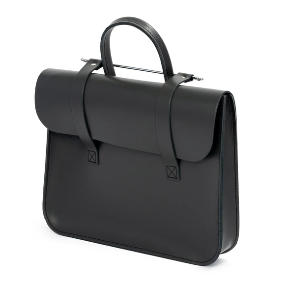 Oxford Traditional Leather Music Case Grey