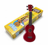Mahalo Essential Ukulele Pack Red. Includes Bag, Strings, Tuner & Picks