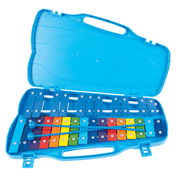 PP World 27-Note Glockenspiel with Coloured Metal Bars