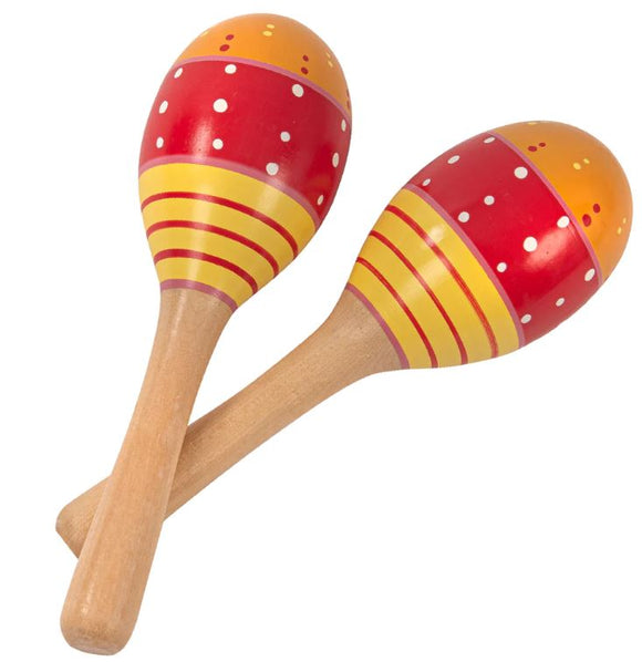 PP World Early Years Wooden Maracas - Red/Yellow