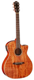 Rathbone R3KCE - No.3 Guitar - Double Top Koa Electro Cutaway