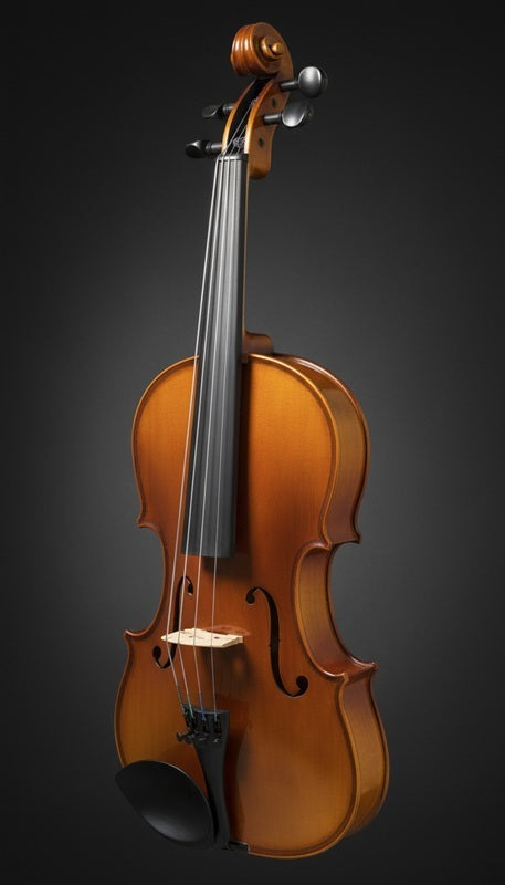 Sandner 400 viola front angle view on a dark background