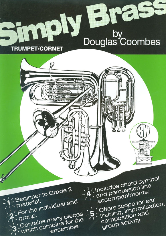 Douglas Coombes Simply Brass Trumpet Cornet Book Cd