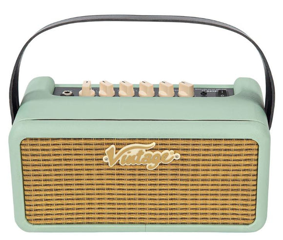 Vintage Retro 15w Guitar Amplifier with DSP ~ Mint Green