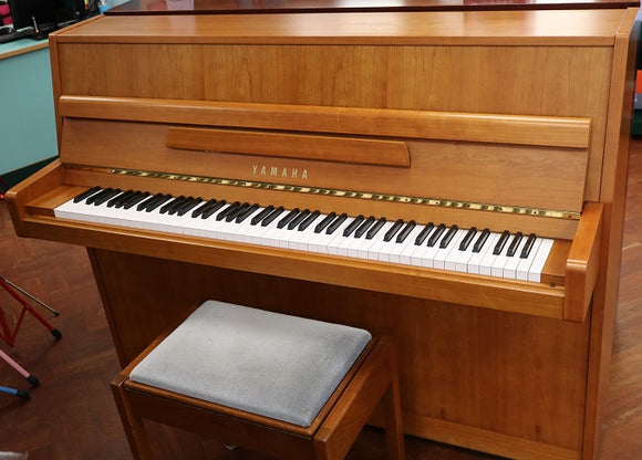 Yamaha M112N Upright Piano Cherry Satin. Date 1986 (Pre-Owned)