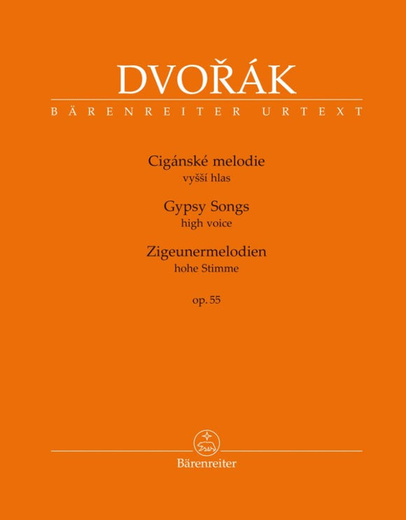 Dvorak Gypsy Songs for High Voice and Piano