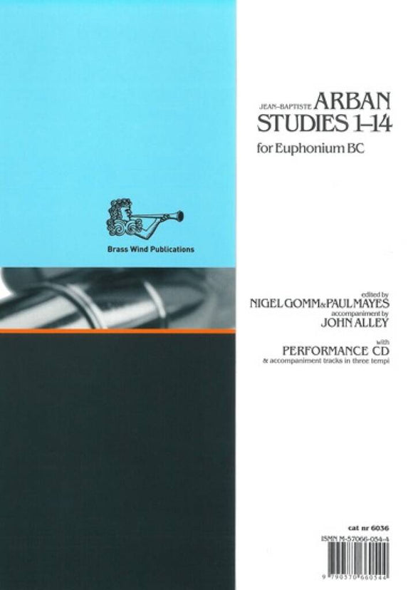 Arban Studies 1-14  for Euphonium BC Book and CD