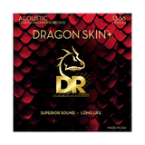 DR Dragon Skin™+ Acoustic Guitar Strings Coated Phosphor Bronze Medium 13-56