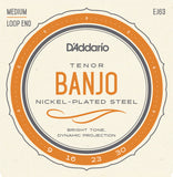 D'Addario EJ63 09-30 Medium 4-String Tenor Banjo Strings