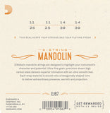 D'Addario EJ67 11-39 Medium Nickel Mandolin Strings