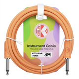 Kirlin Pastelpop Guitar Cable 10ft - Mango Glow