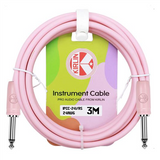 Kirlin Pastelpop Guitar Cable 10ft - Rose Sorbet