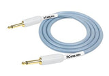 Kirlin Fabric Gel Guitar Lead 20' Straight to Straight Blue