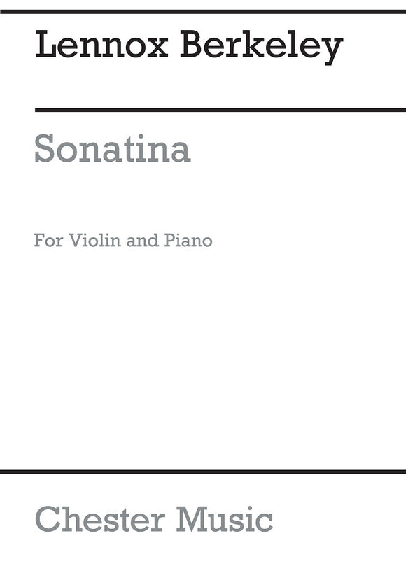 Berkeley: Sonatina For Violin And Piano