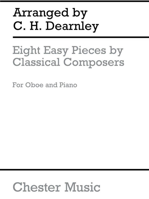 8 Easy Pieces For Oboe Arranged Dearnley