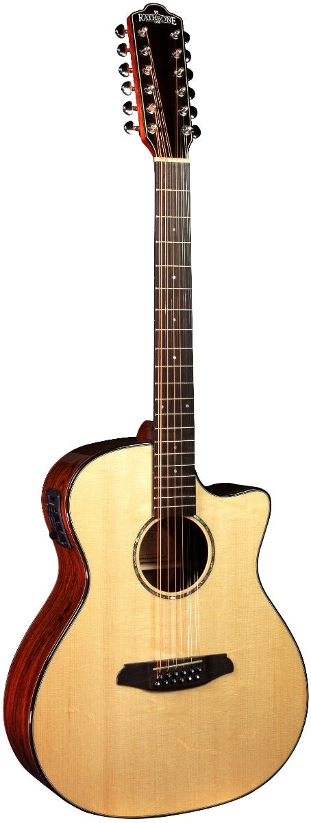 Rathbone No 3 Electro Acoustic Cutaway 12 String Guitar Solid Engelmann Spruce Top Bocote Back And Sides