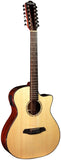 Rathbone R3SBCE12 - No 3 Electro Acoustic Cutaway 12 String Guitar Solid Engelmann Spruce Top Bocote Back And Sides